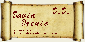 David Drenić vizit kartica
